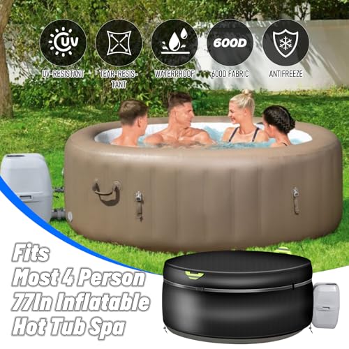Funda Redonda para Jacuzzi Inflable 4 Personas 79x28 cm miniatura 6