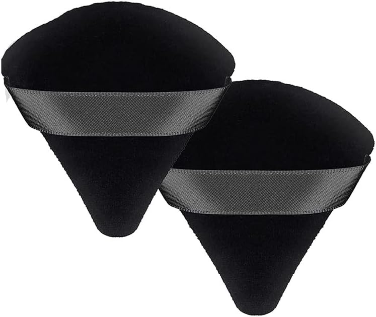 BRONSON PRFESSIONAL | Pizza puff triangiler make up smooth Blender Latex Free Puff Sponge Dermatologically Tested powder puff | Precise Blending For Dry and Wet Use Contour, Concealer, Highlight, Blender and Foundation(2 pcs - mix colors)