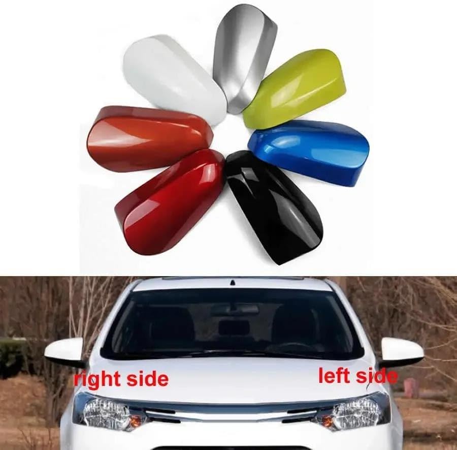 Door Wing Mirror Cover for Vios for Fs for Yaris L 2014-2021 Car Accessories Rearview Mirrors Cover Rear View Mirror Shell Housing (Gold Right)