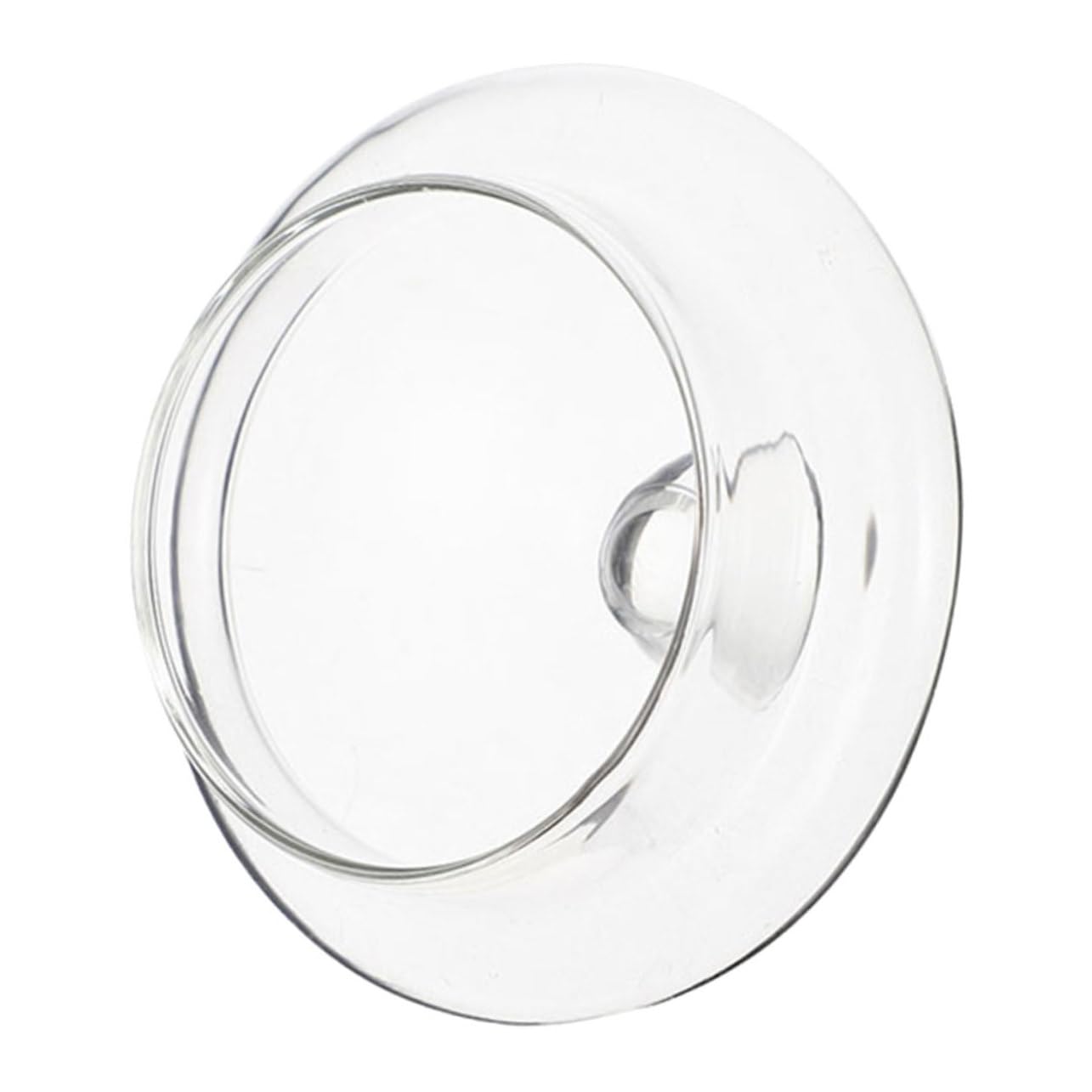 Tapa de cristal transparente de 8 cm para teteras pequeñas de 600 ml con bordes redondeados