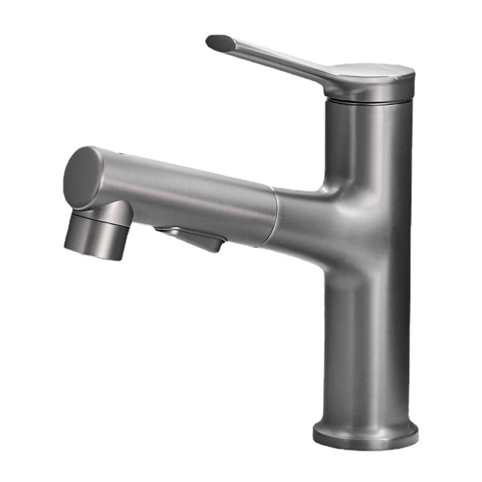 Mitigeur de lavabo double mode jet et spray avec douchette rétractable AMUCK