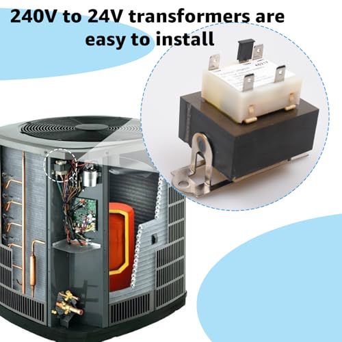 240v to 24v transformer 0130m00138s compatible with goodman amanab1141643 b11416-43 pf40224 40va furnace transformers - 208240 volt to 24 volt