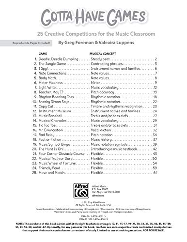 Gotta Have Games: 25 Creative Competitions for the Music Classroom - Image 3