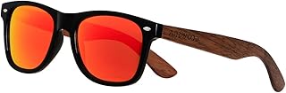 ANDWOOD Wood Sunglasses Polarized for Men Women Uv Protection Wooden Bam...