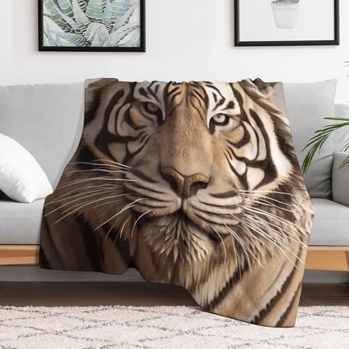 Couverture tigre flanelle douce haut de gamme avec impression relief 3D - 6