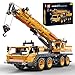 Produktbild Mould King 17058 Technik LKW Kran Baukasten, Schwerlastkran Kranwagen Modell Bauset, 997 Teile Technologie Ingenieurwesen LKW Klemmbausteine Bausatz