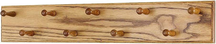 Medal Display, Sports Medal Hanger Running Swimming Soccer Marathon Medal Display – Solid Oak Construction - Made in The USA from Pegandrail