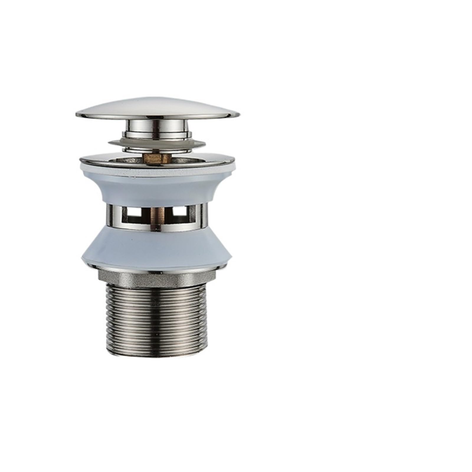 Pop Up Clack, Pop Up Sink Plug Replacement with Strainer, Bathroom Drain Stopper Multicolor(Nickel C)