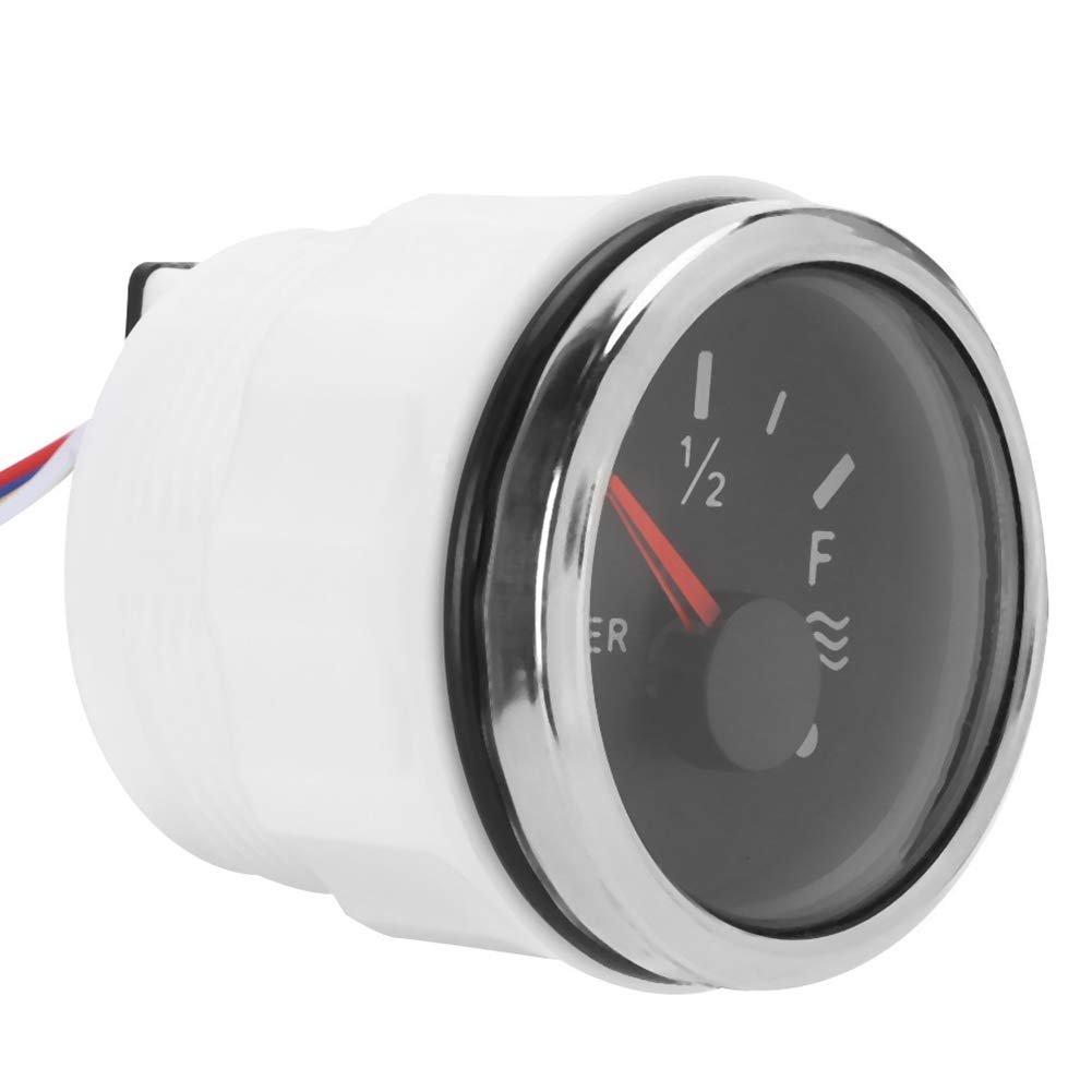 indicatore livello acqua + Indicatore del serbatoio dell'acqua | Indicatori di livello dell'acqua 52 mm/2 pollici Allarme intelligente 9-30 V per sensore europeo RV 0-190 ohm