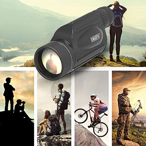 Emarth High Power 10-30X50 Zoom Monocular Telescope BAK4 Prism Waterproof Fog Proof Men Gifts for Bird Watching Camping Hunting Wildlife Traveling - Thumbnail 3