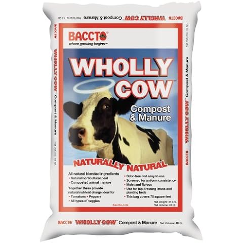 Michigan Peat 1640 Wholly Cow Compost and Manure, 40-Quart Cover