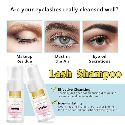 Wozutunt 3.38 Oz Eyelash Extension Cleanser Lash Mousse Lash Shampoo For Lash Extensions thumb #3