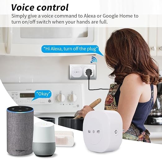 Zigbee Smart Plug Outlet Compatible with Alexa Google Assistant App and Voice Control ZigBee Hub Required Italy 10A — view 6