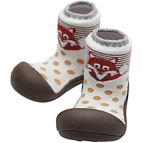 Attipas Zoo Brown Size XL Barefoot Orthopedic Shoes Kids Infants Non Slip Soles Cover