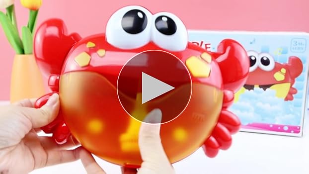 Baby Bath Toys Crab&Frog Bubble Machine Bathroom Toys For Children Funny Automatic Music Bathtub Abs