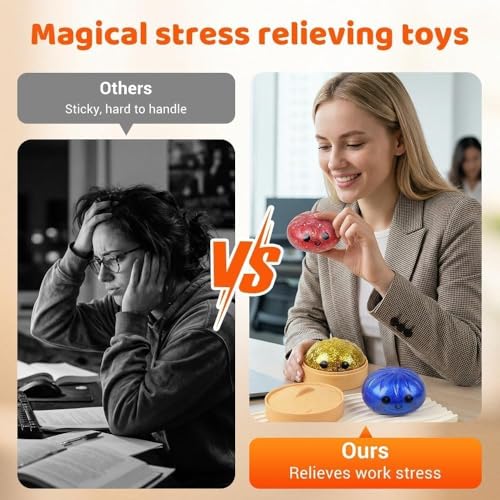 Image of Dumpling Squishy Ball | Dumpling Squishy Mystery Box | Cute Big Squishy Dumpling Stress Ball | Fidget Sensory Toy for Adults Anxiety Relief | (PIS of 1 Multi- Colour )
