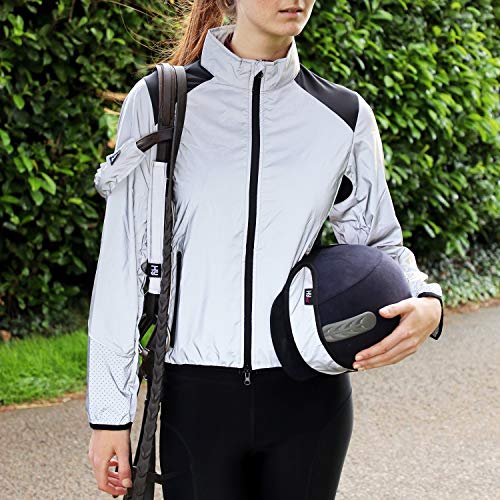 Chaqueta reflectante HyVIZ Silva Mercury plateada talla L miniatura 3