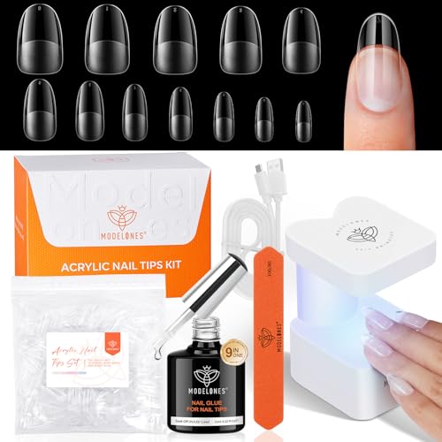  Mini UV Light for Gel Nails X Nail Gel Kit Medium Oval - image 1