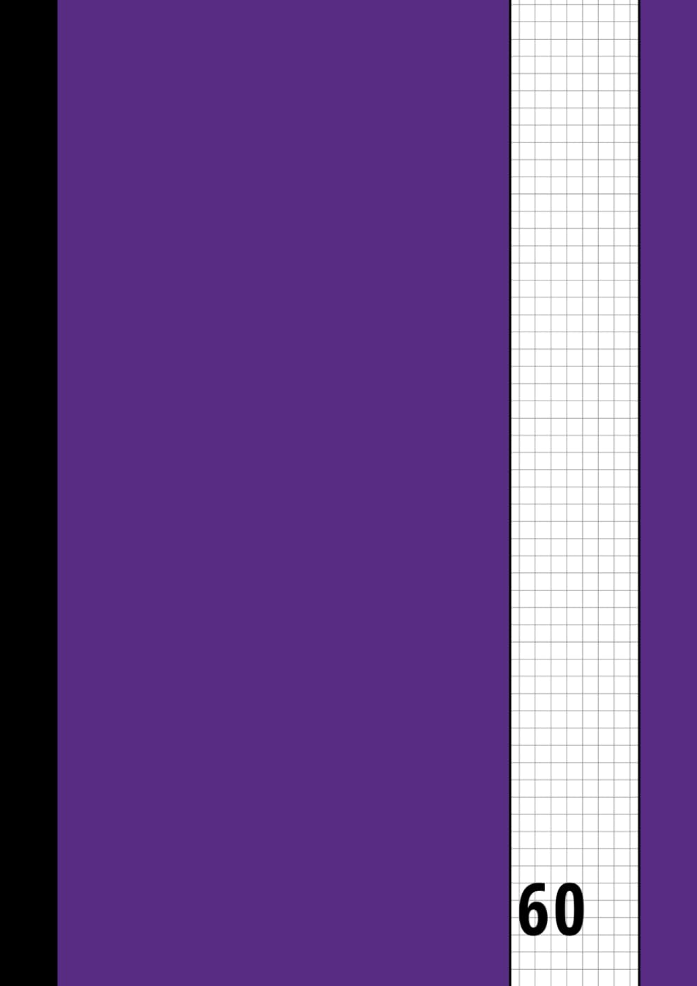 60 - Grid : Graph Paper Notebook – Purple
