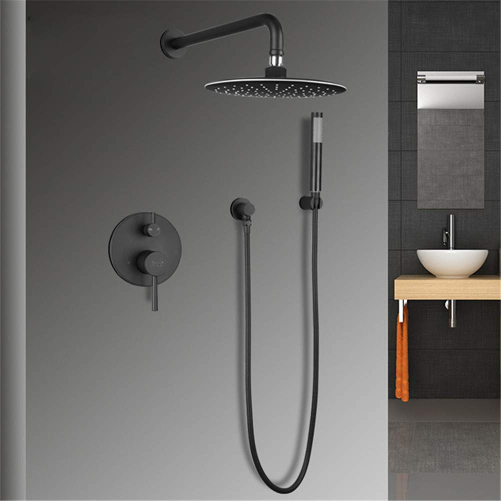 Ensemble de mitigeur de douche à effet pluie avec cascade stabilisée