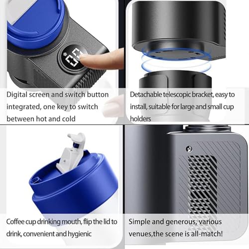 Dispositif de refroidissement électrique de boisson pour voiture avec LCD - 8