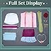KIRA KIRA Maomao Cosplay Costume Upgraded Doki-SR Anime The Garden Party Hanfu Dress Cute Halloween Costume for Women(S)