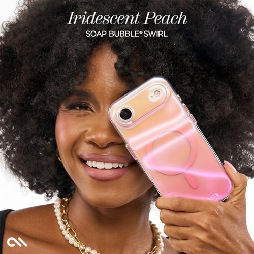 Image of Case-Mate Soap Bubble iPhone Air Case - Peach Iridescent