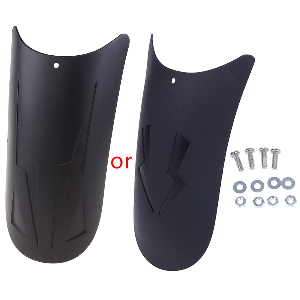 Ziran Black Universal Motorcycle Lengthen Front Fender Rear Andfront Wheel Extension Fender Mudguard Splash Guard For Motorcycle