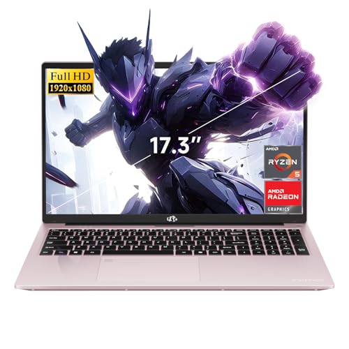 Image of NIMO 17.3 inch FHD AMD Gaming Laptop, 32GB DDR5 RAM 1TB SSD Ryzen 5 6600H with Radeon 660M Graphics (Beats i7-1165G7), 100W Type-C, Backlit Keyboard, Fingerprint, 180Viewing for Creators & Professionals