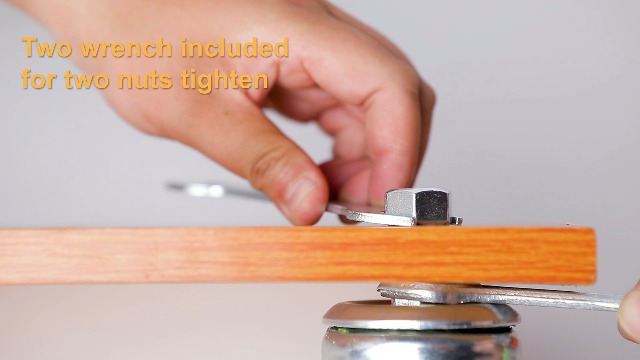 Image of Heavy Duty Stem Caster Wheels M10-1.5X25mm Dual Locking No Noise PVC Threaded Stem Caster Wheels Pack of 4 for Workbench, Dolly, Furniture (2 Inch, Orange)