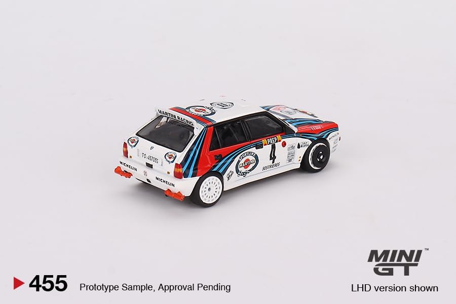 Miniatura 4 de True Scale Miniatures Modelo de coche compatible con Lancia Delta HF Integrale Evoluzione 1992 Rally Montecarlo Ganador #4 164 Modelo de coche