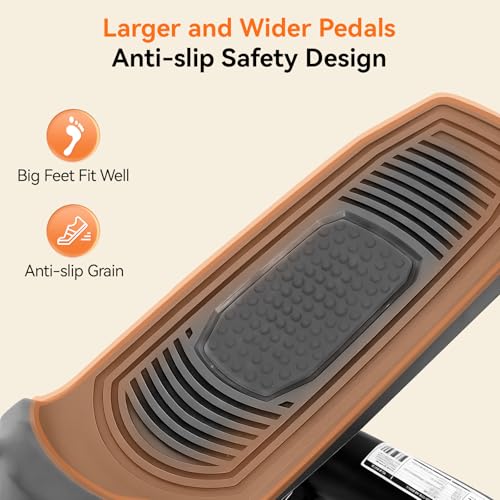 Image of Steppers for Exercise at Home, Mini Stepper with Resistance Bands for Full Body Workout, Portable Stair Stepper for Home, Smooth and Quiet, Stepper Machine with LCD Monitor