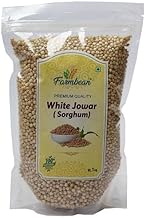 Farmbean Whole White Jowar Grains | Sorghum | Jonna | - 1 KG