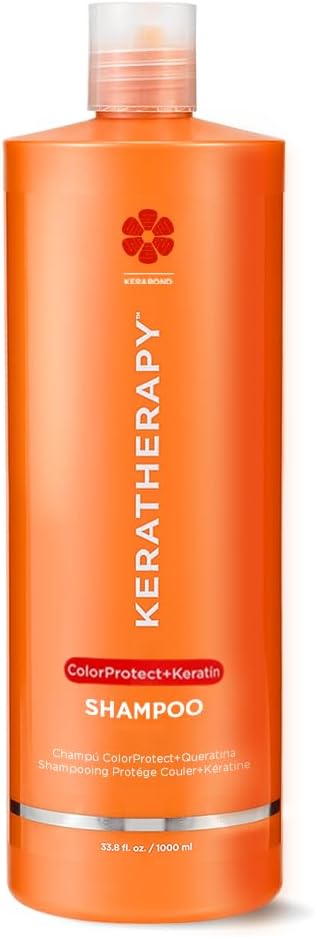 Keratin Infused Color Protect Conditioner, 33.8 fl. oz., 1000 ml - Gluten Free Color Protecting Conditioner for Color Treated Hair with Kerabond Technology, Red Raspberry Oil, Omega 3 & 6