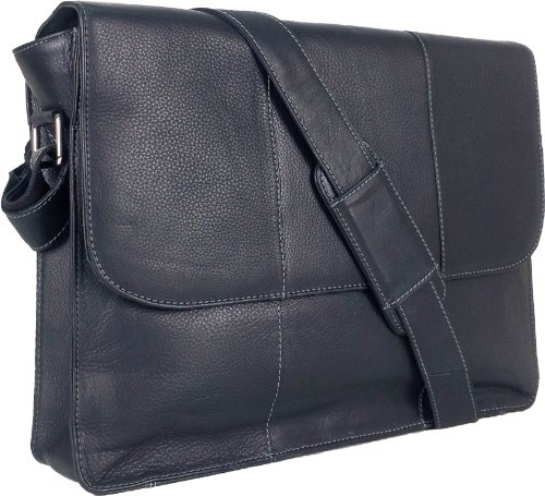 Funda de piel negra UNICORN contra arañazos en portátiles de 16,4"