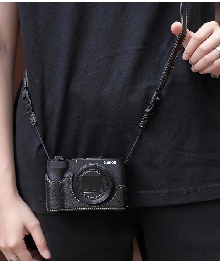 Amazon.co.jp: For Canon PowerShot V1 ケース カバー （ストラップ