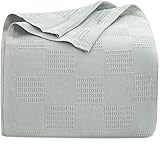 Oakias Cotton Blanket King Silver – Premium Quality Thermal Blanket – 350 GSM – 90 x 108...