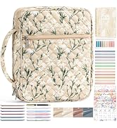 Bible Cover Case for Women Large Bible Bag, Bible Study Supplies Journaling Kit Quilted Church Ba...