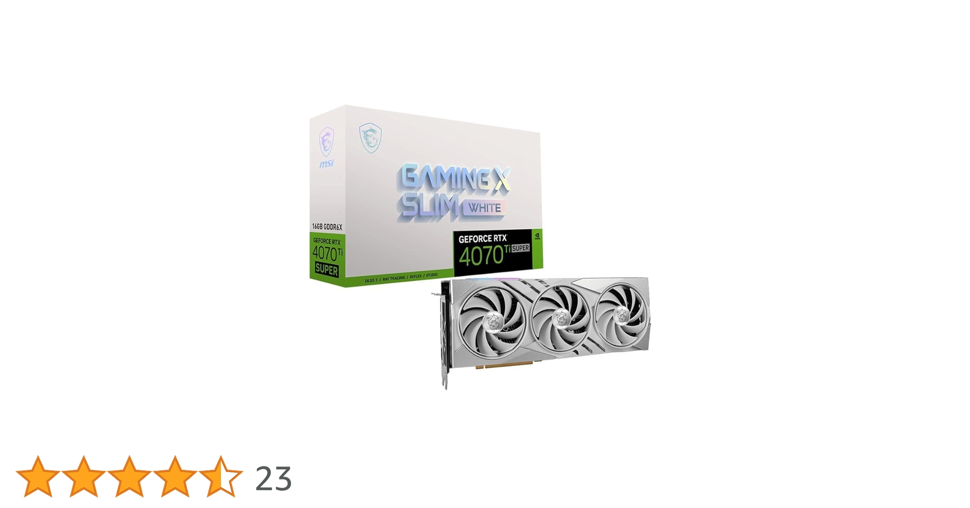 MSI GeForce RTX 4070 Ti Super ホワイト VGA MSI GeForce® RTX 4070 TI SUPER 16GB Ventus 2X White OC