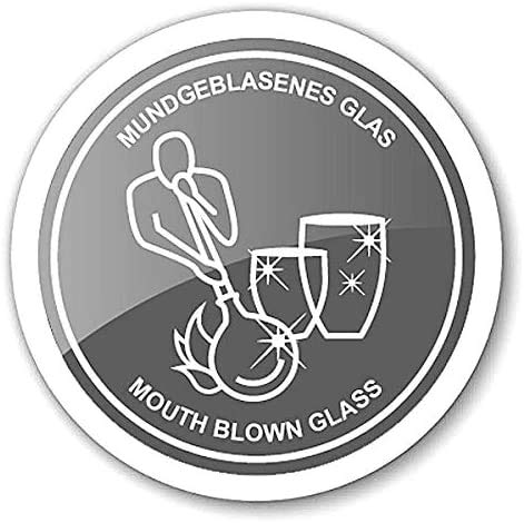 EDZARD Charlotte vaas, handgeblazen kristalglas met platina rand, hoogte 20 cm - Afbeelding 7