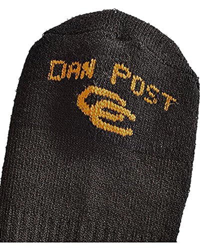 Dan Post Boot Company mens Cowboy Certified Over the Calf Socks 4 Pairs Black 9 (US Men's Shoe 7-10.5)4