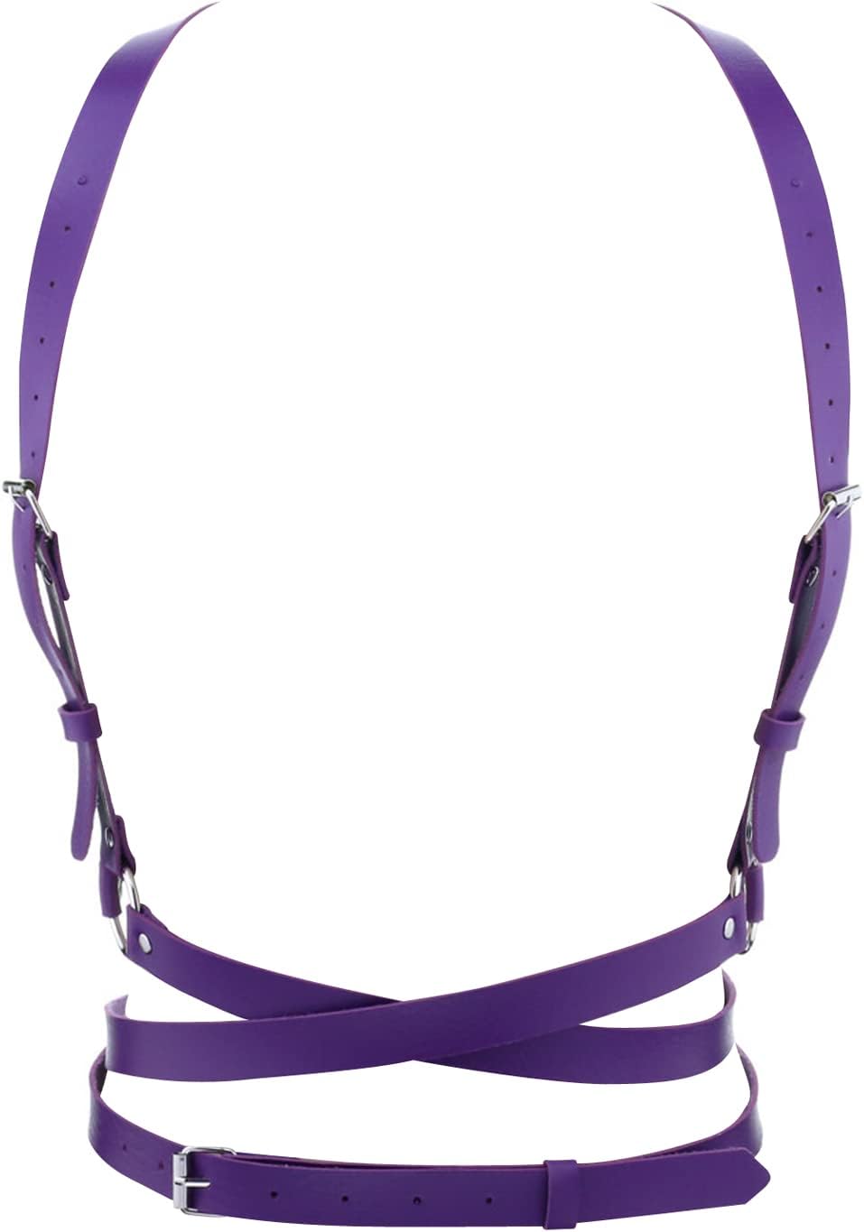 eYLun Women Leather Punk Waist Harness Belt