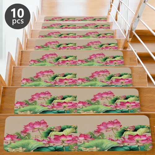 Camino interior para niños y mascotas con alfombra antideslizante de hojas verdes 3