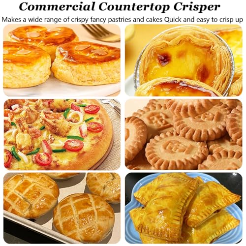 Macchina per sfogliare l'impasto, rullo manuale di spessore regolabile per croissant, pasta per pizza e pasta sfoglia - perfetto per panetterie, RS101