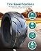 180/50-14 Schlauchloser Motorrad-Reifen 180/50/14 mit Straßenprofil für 14-Zoll-Felgen mit 180 50 14 69S 4PR Pendeln