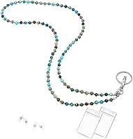 Vista 128 de Cordón para mujer, cordones con cuentas para tarjetas de identificación, soporte para profesores, llavero y correa para collar para mujeres y niñas