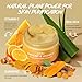 Turmeric Exfoliating Face Wash Vitamin C Facial Cleanser Microdermabrasion Exfoliator Face Scrub Foaming Cleanser Removing Blackhead Acne Moisturizing Soft Natural Skin Care for Women Men