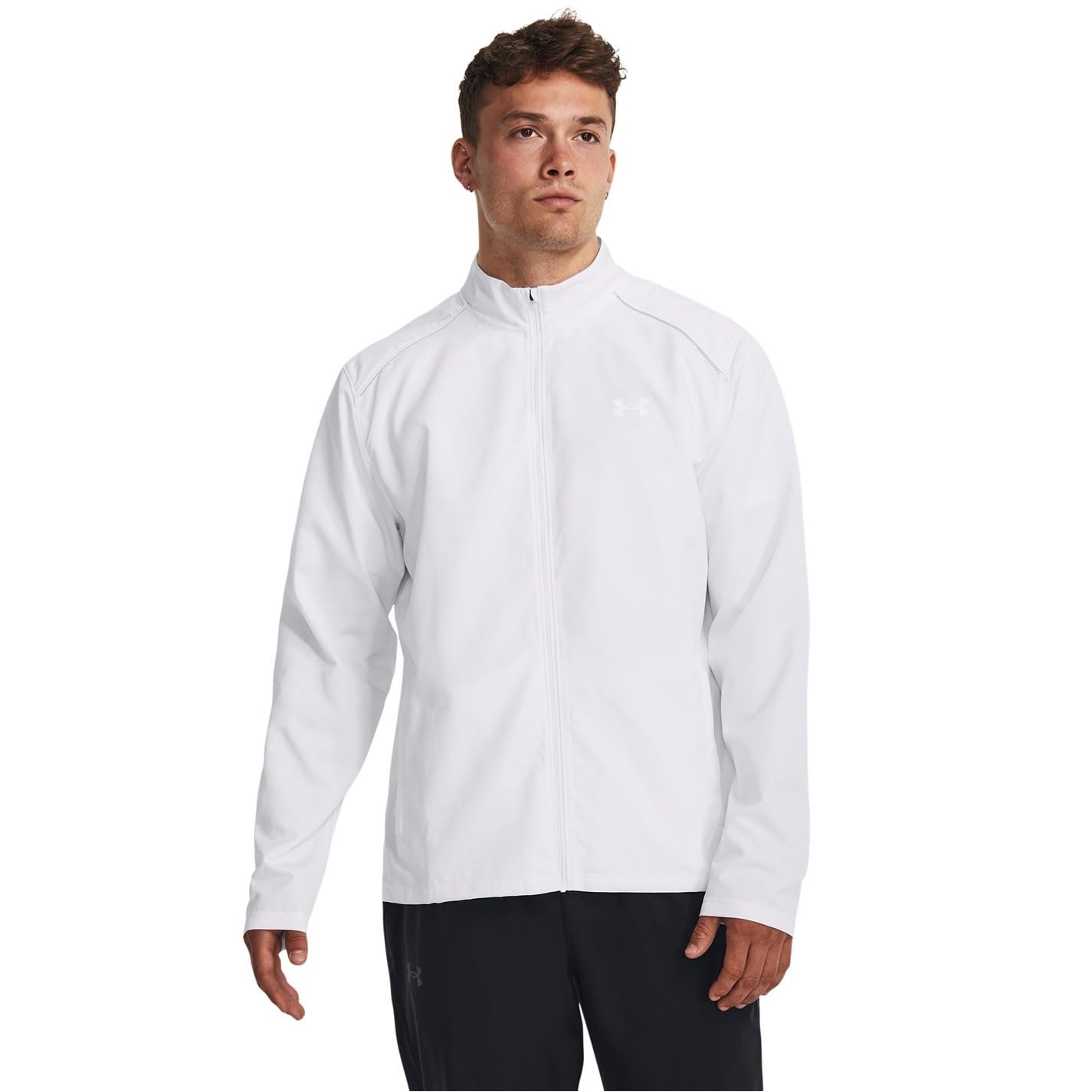 Under Armour Men Storm Run Jacket Vêtements De Course Running Jacket White 100/Steel 035 - White