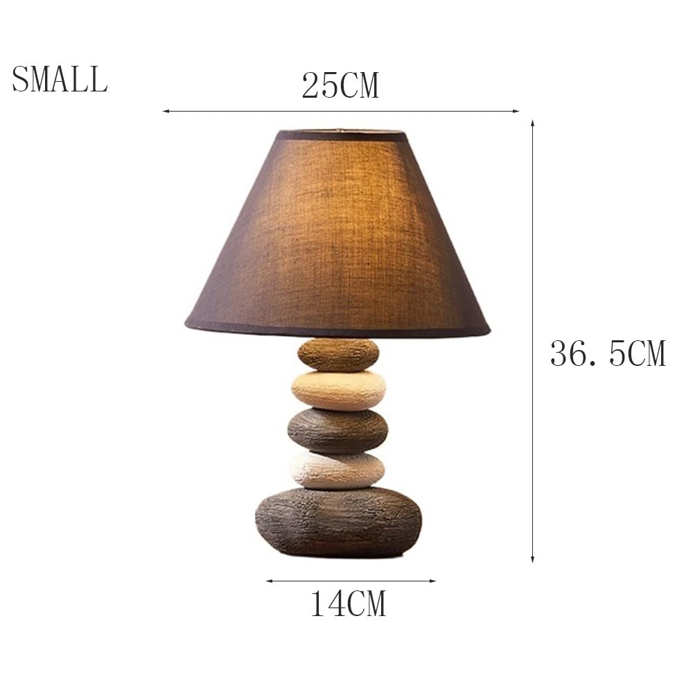 Lampy Lampka nocna do sypialni, ceramiczna i materiałowa, kreatywna, ciepła, salonu, biurko, dekoracyjne ozdoby Lampa Sypialniana(Mały)