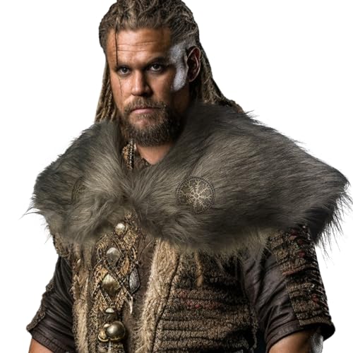 Capa de guerrero vikingo ideal para festivales renacentistas y juegos de rol en vivo